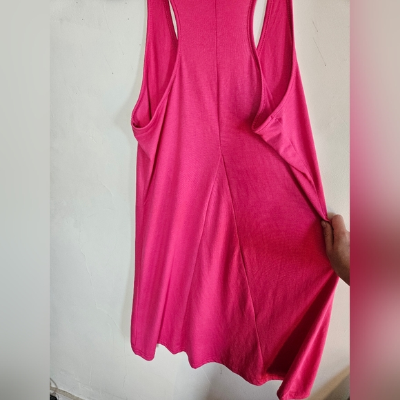 Firefly Dress Sleep Lounge extra long muscle tee dress size medium HOT Pink - Picture 6 of 11